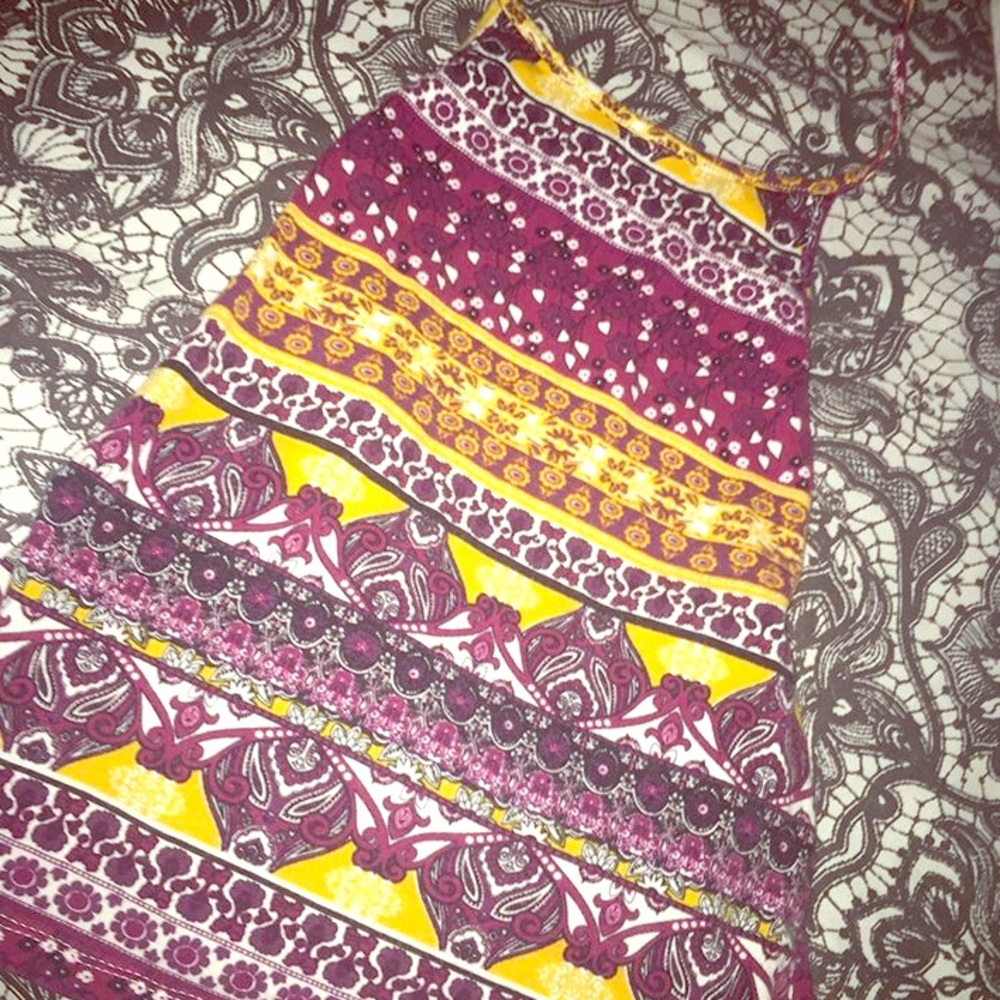 patterned halter top!!
